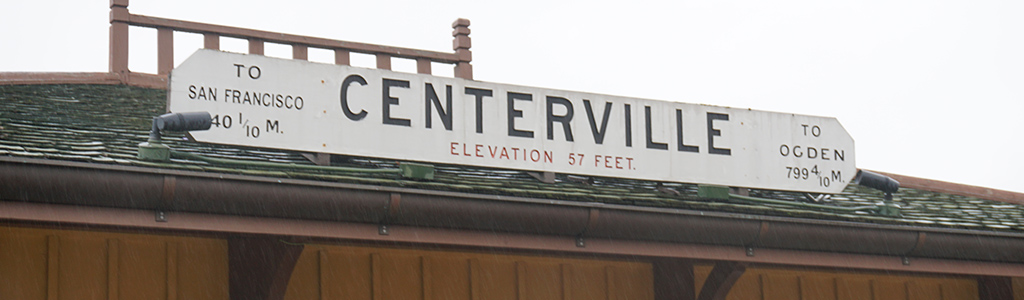 Sign of Centerville train station