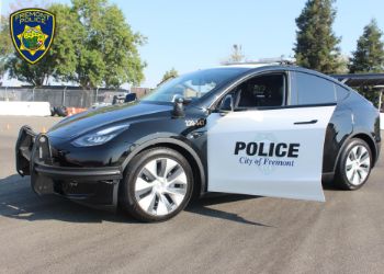 Fremont police Tesla patrol vehicle